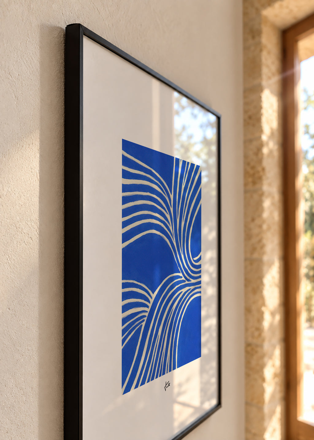Electric Flow - Framed poster detail