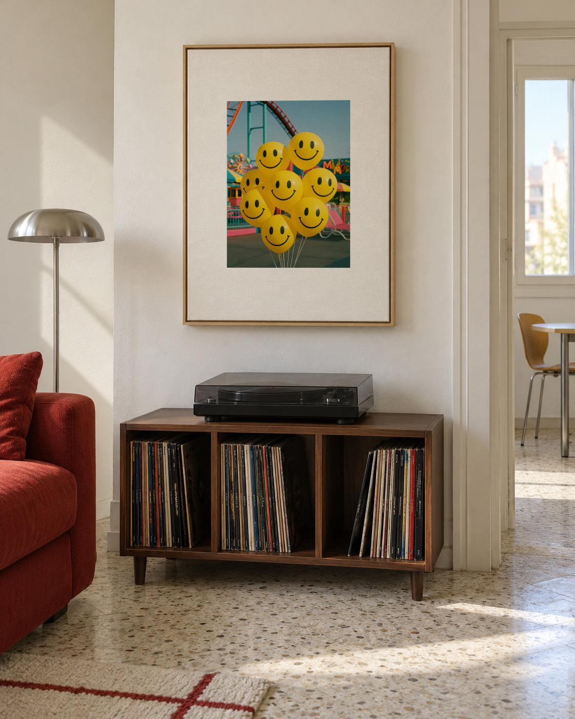 Smile Season - Framed canvas in an interior