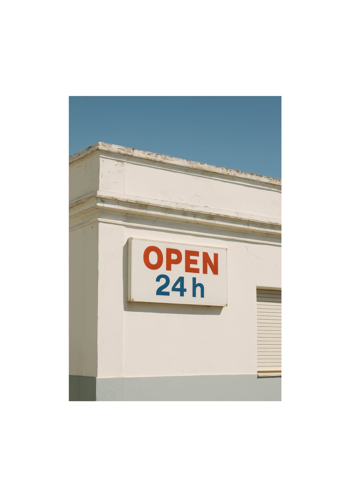 Open 24h - Unframed art print