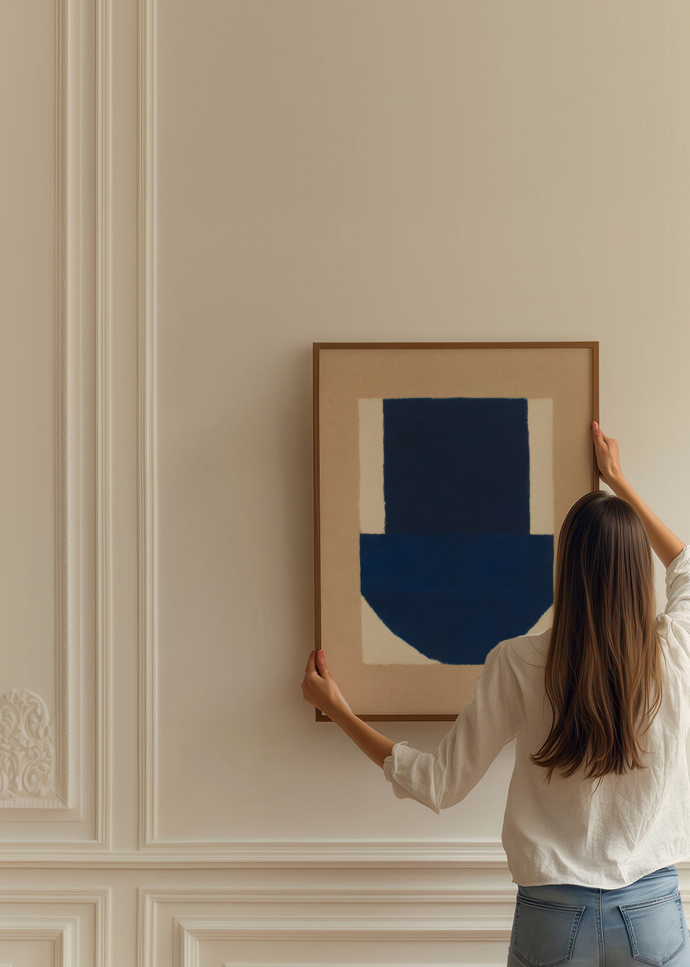 Navy Vessel - Framed poster in an interior