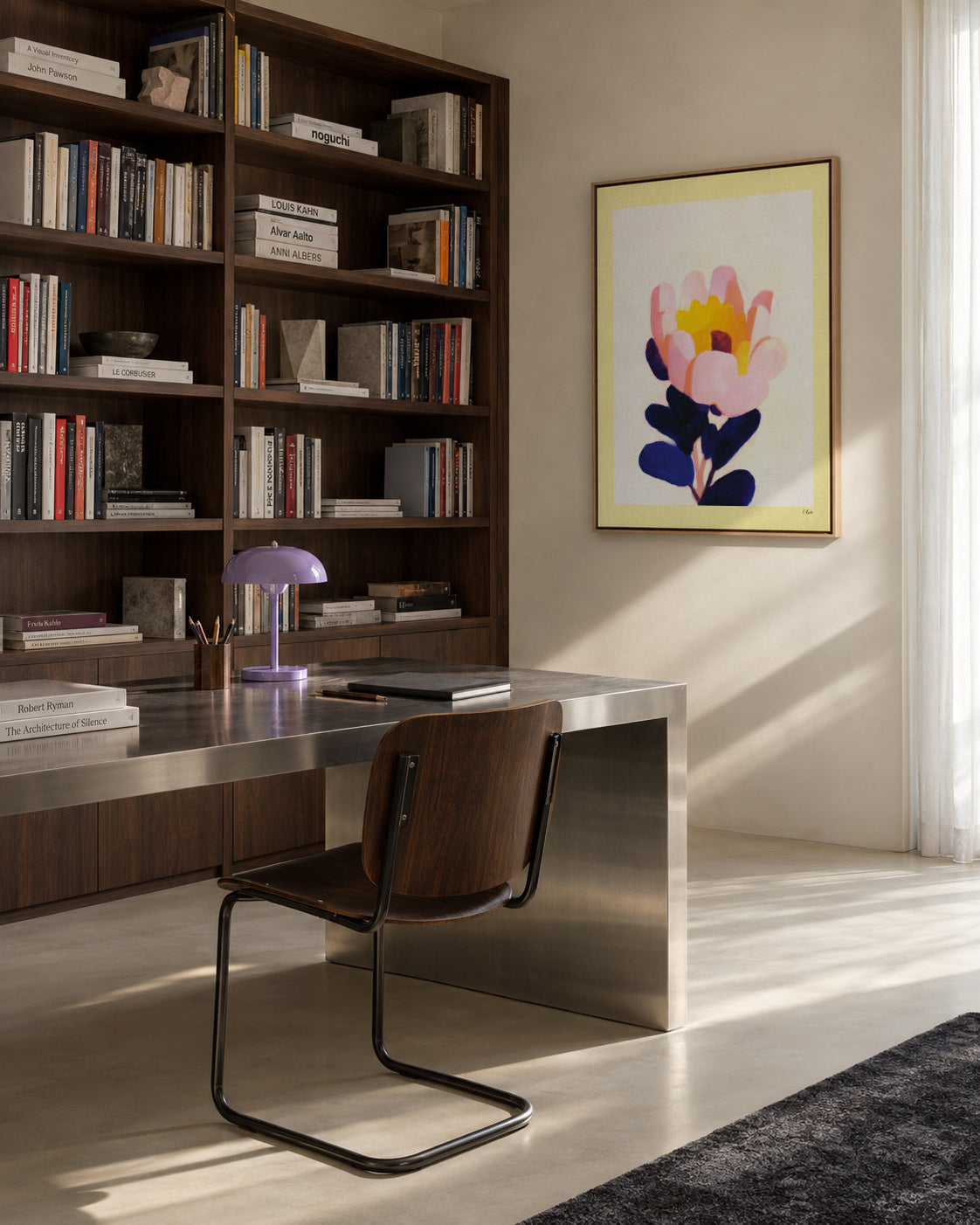 Morning Blossom - Framed canvas in an interior
