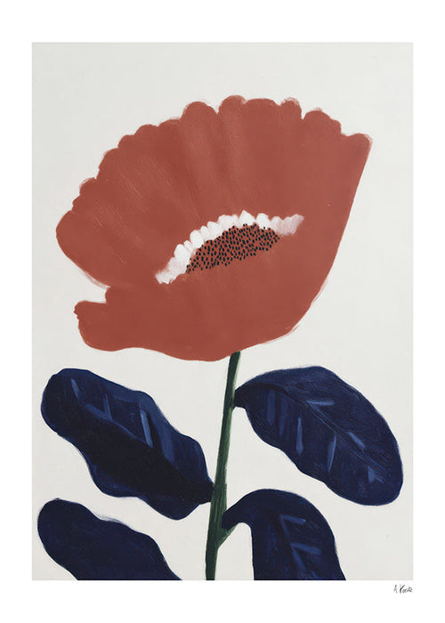 Botanische print koraalbloem