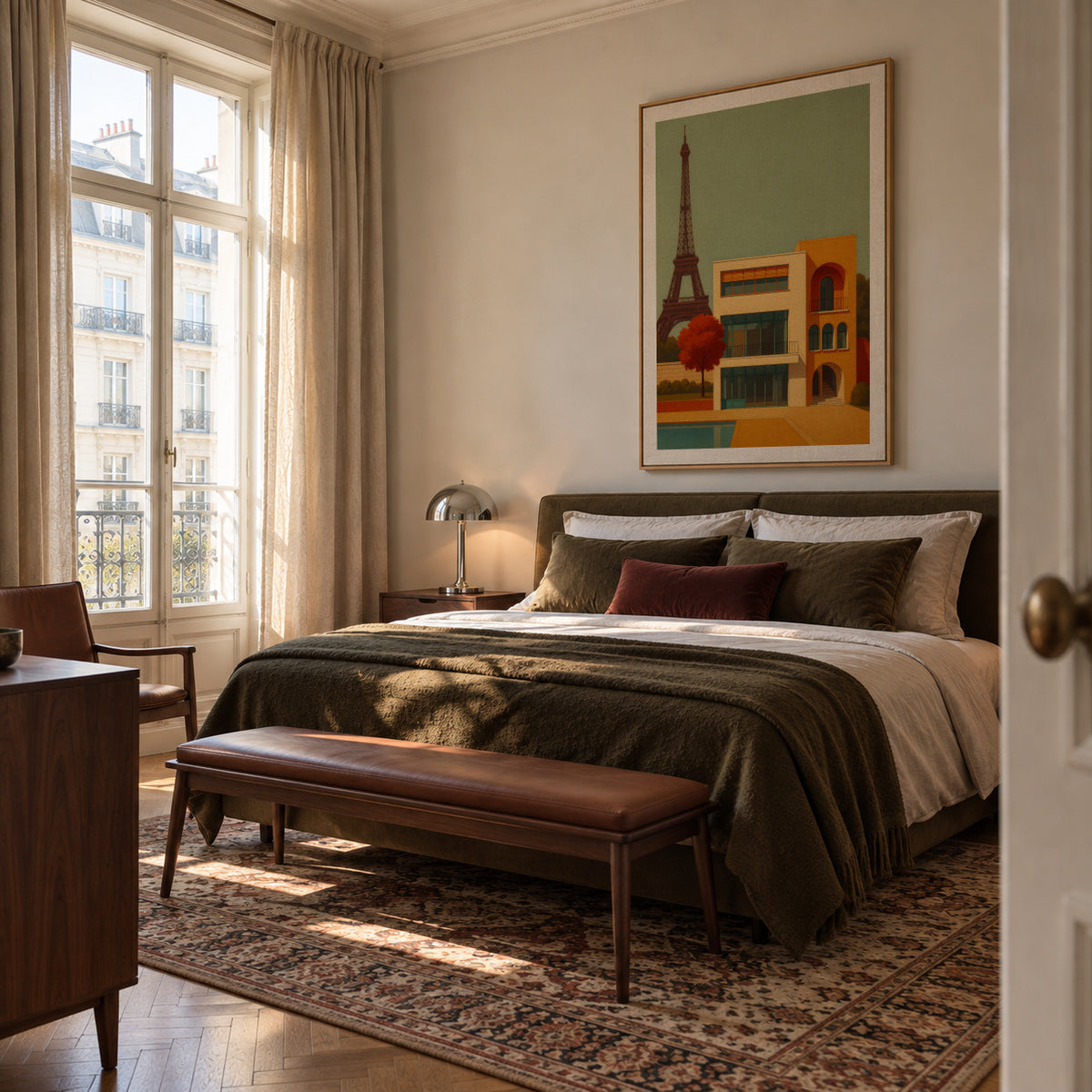Paris Modern - Framed canvas in an interior