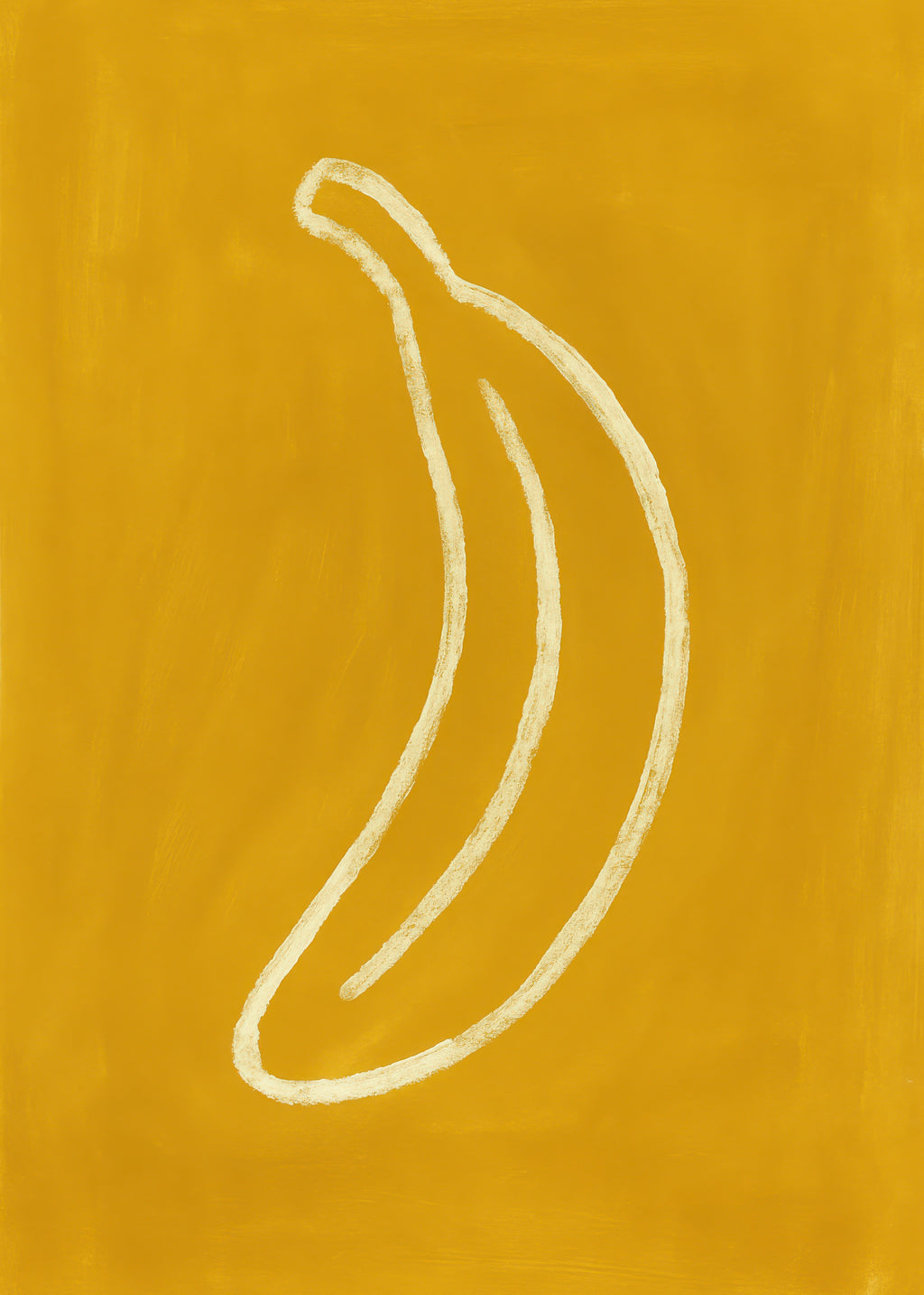 Yellow Outline - Unframed art print
