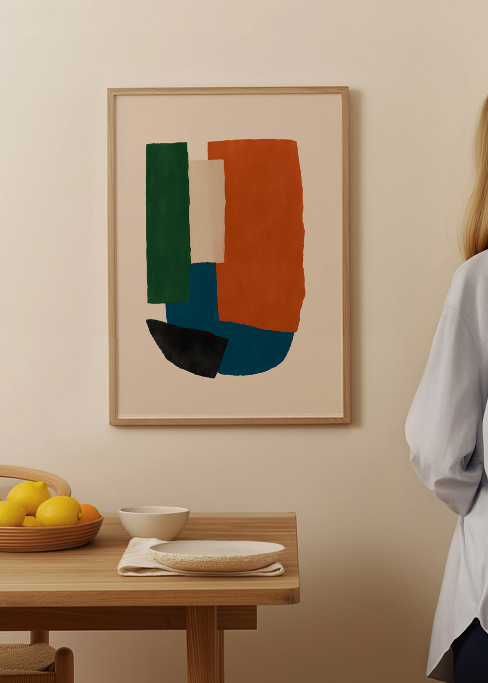 Abstract kunst aardse blokken – Product1