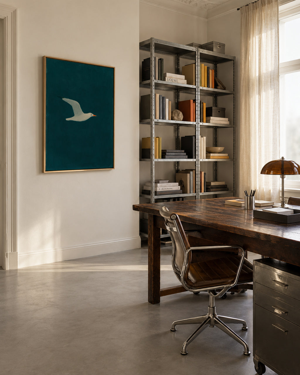 Azure Navigator - Framed canvas in an interior