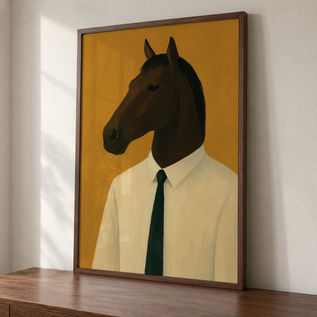 Corporate Stallion - Framed poster detail
