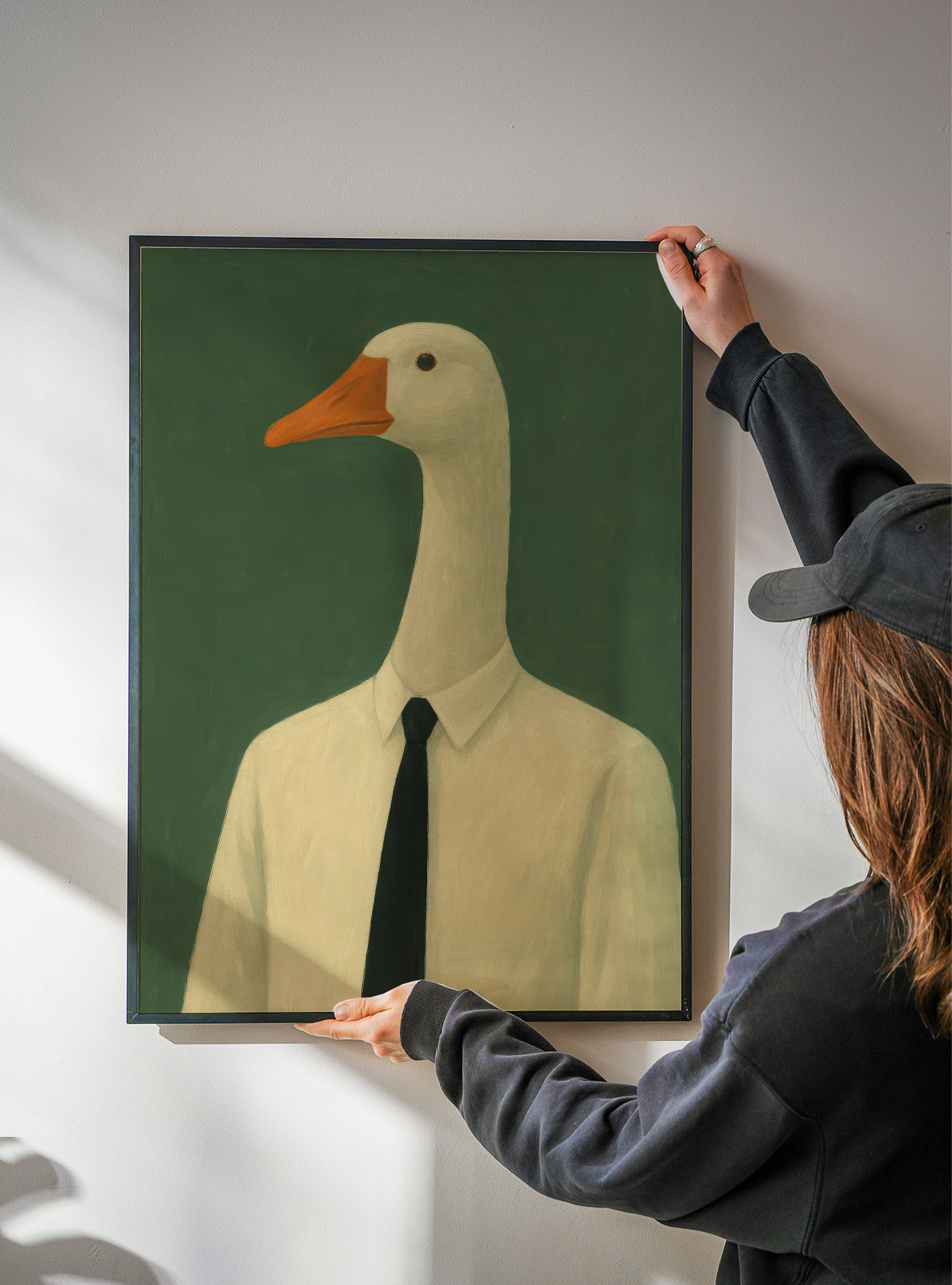 Executive Goose - Framed poster detail