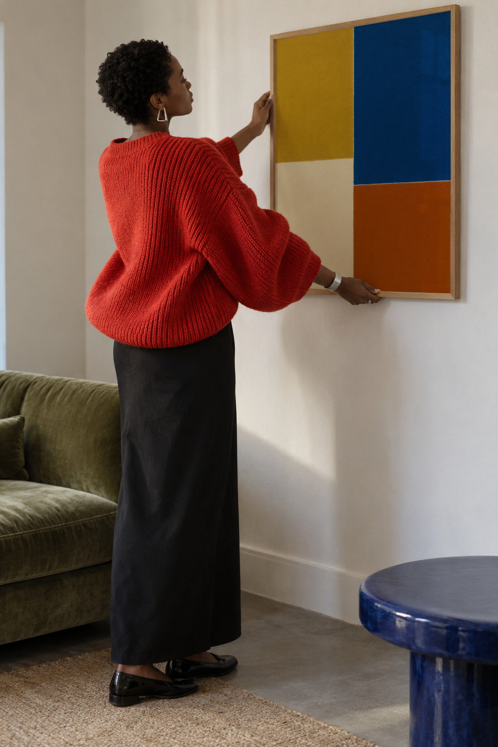 Field Composition II - Framed poster in an interior