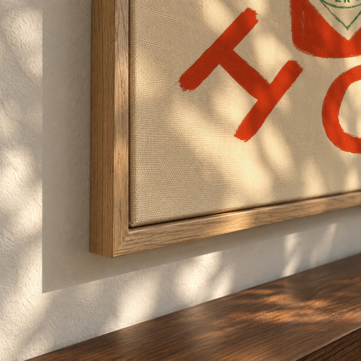 Stay Hot Concept - Framed canvas detail
