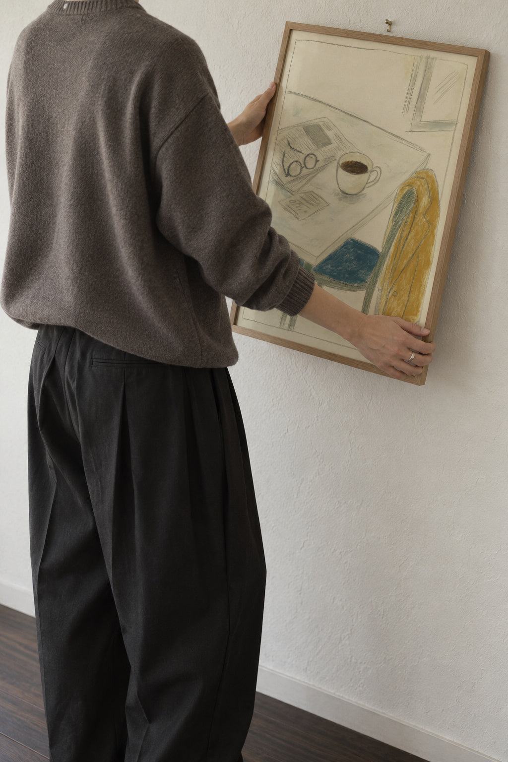 Morning Coffee Notes - Framed poster in an interior