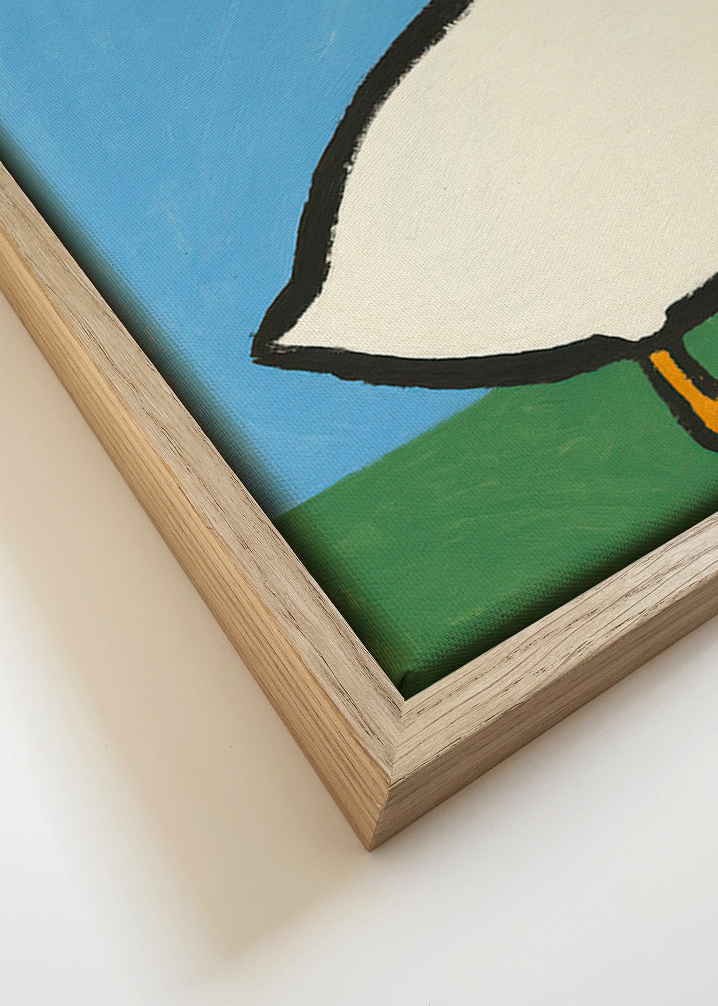 Gans illustratie – Canvas detail