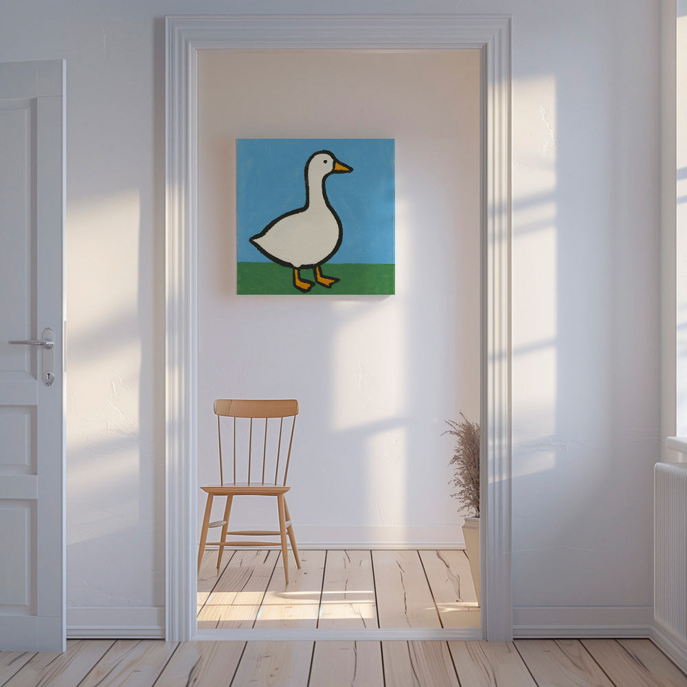 Gans illustratie – Canvas
