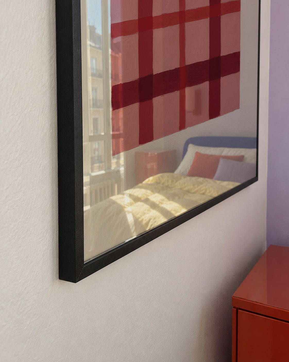 Rose Tartan - Framed poster detail