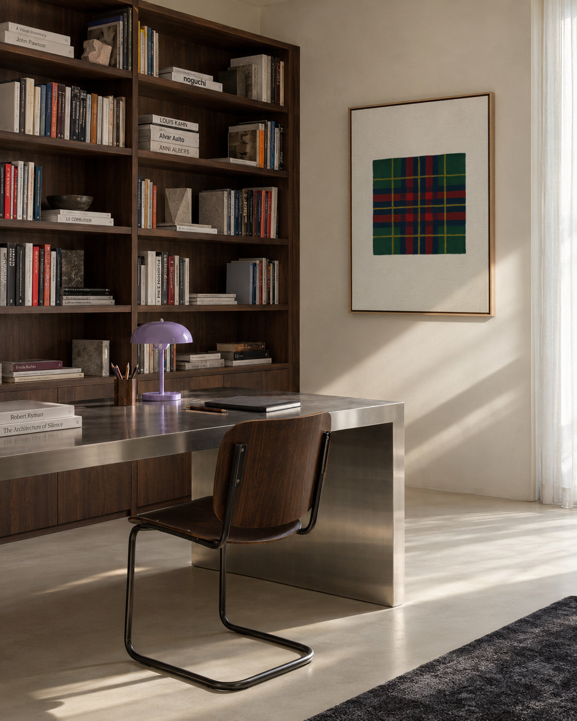 Highland Green - Framed canvas in an interior