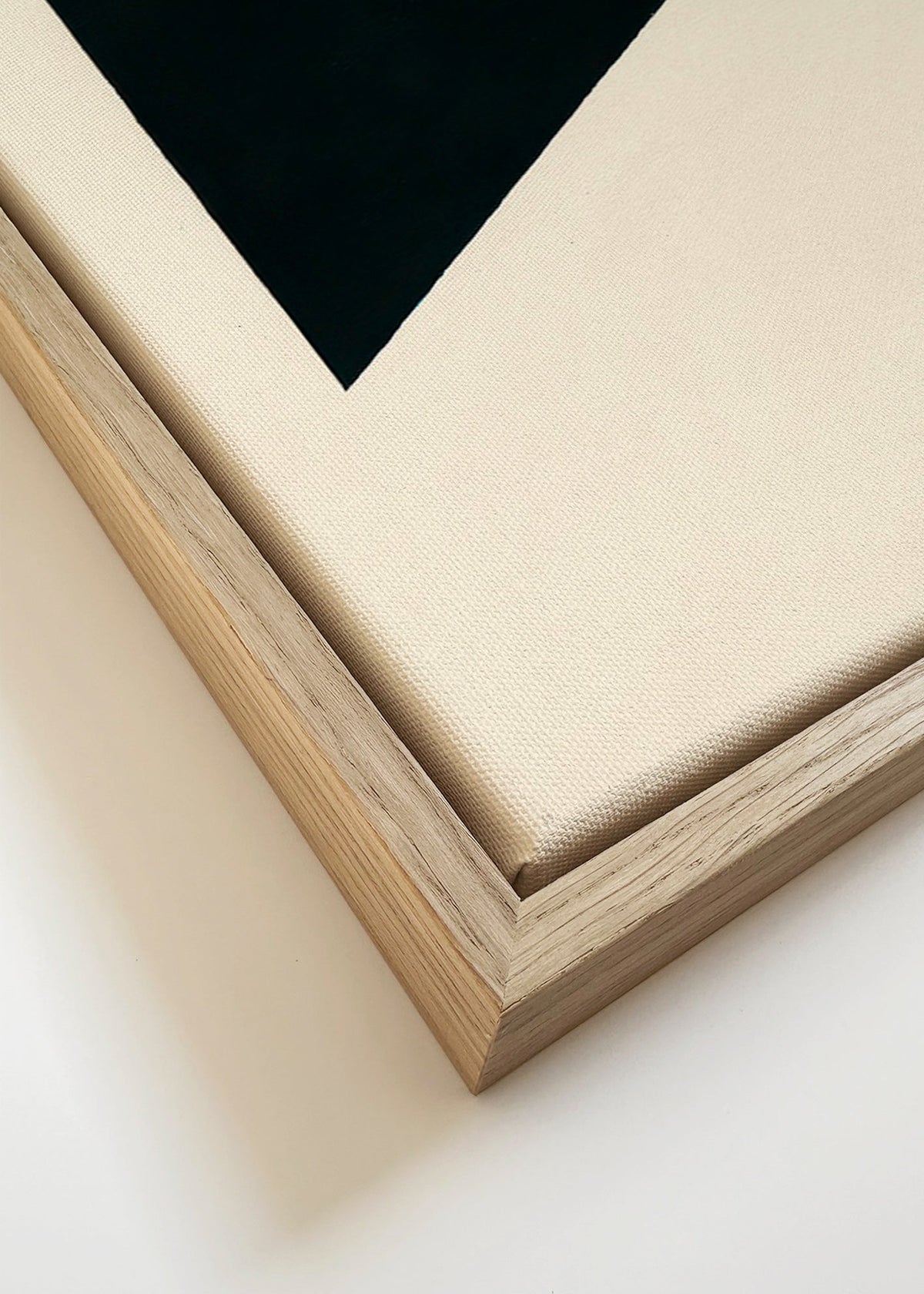 Minimalistisch design met geometrische vlag – Canvas detail