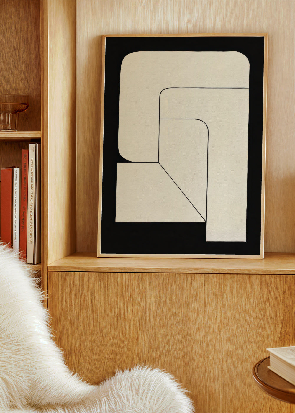 L-Shape Balance I - Framed poster in an interior