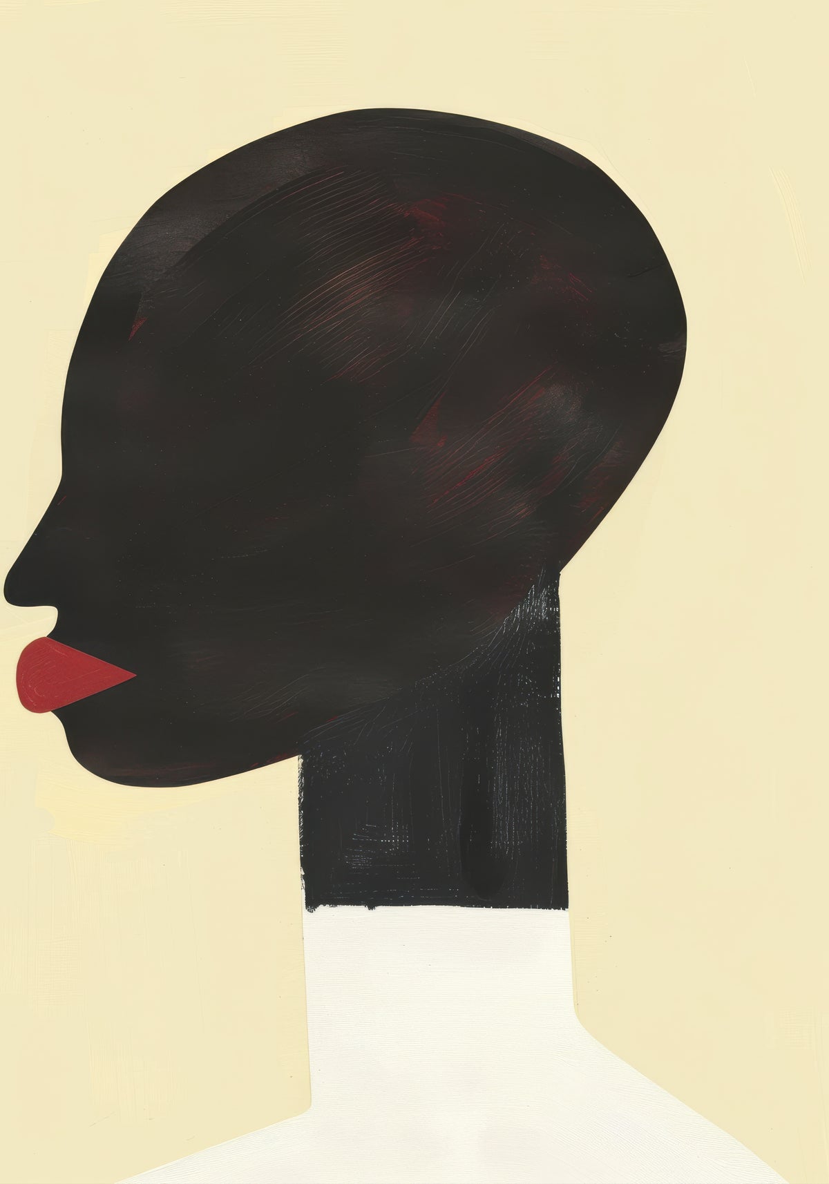 Profile in White - Unframed art print