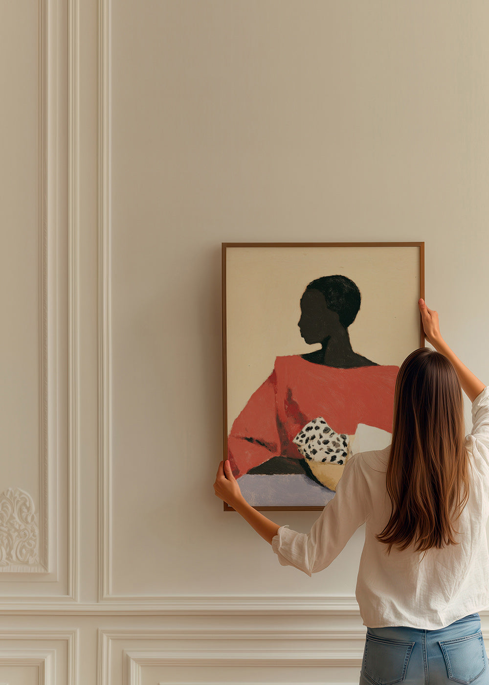 Keuken kunst: vrouw met kom – Product3