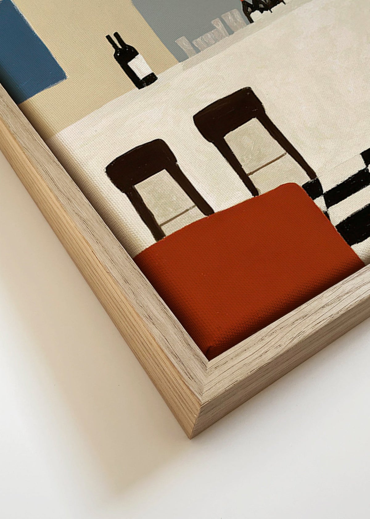 Keuken kunst met boog en minimalistische bar – Canvas detail