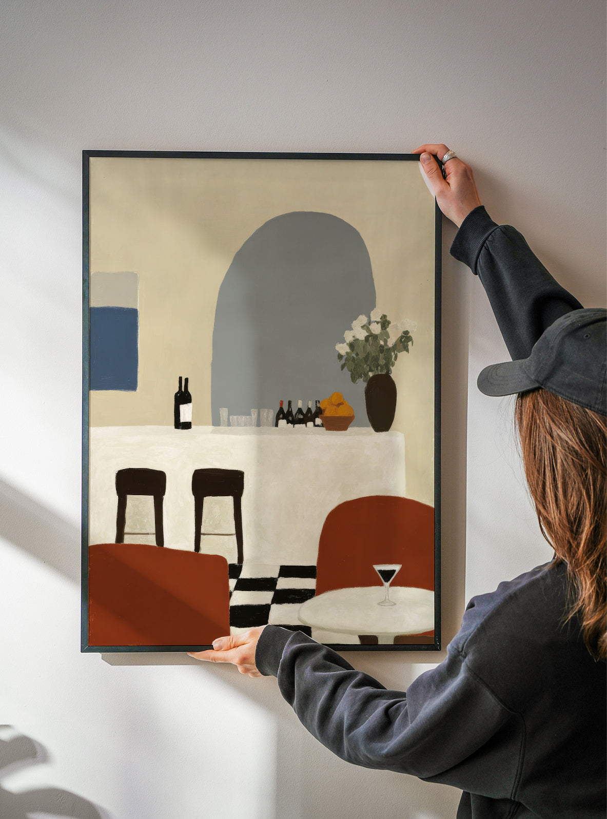 Minimalist Arches - Framed poster detail