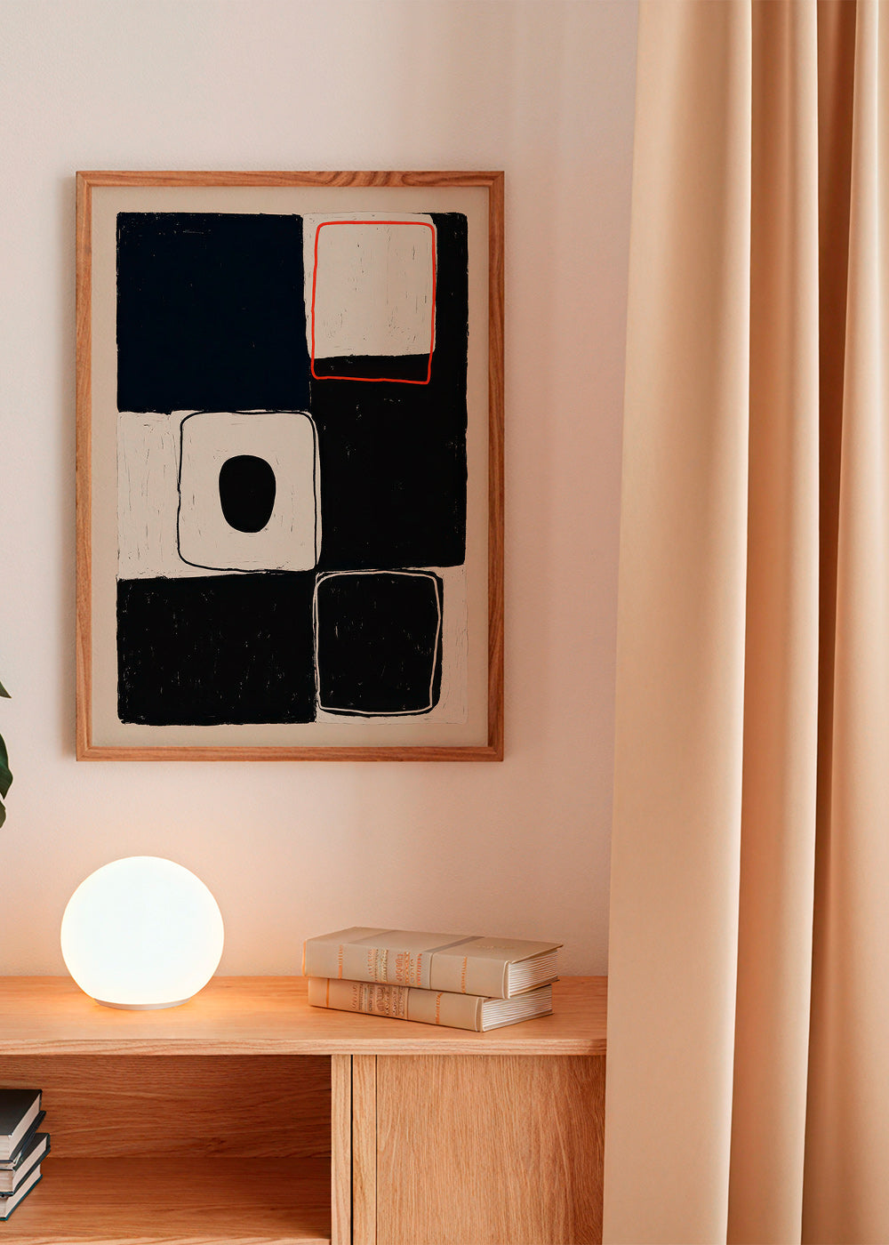 Geometrische kunst met gestapelde blokken – Product1