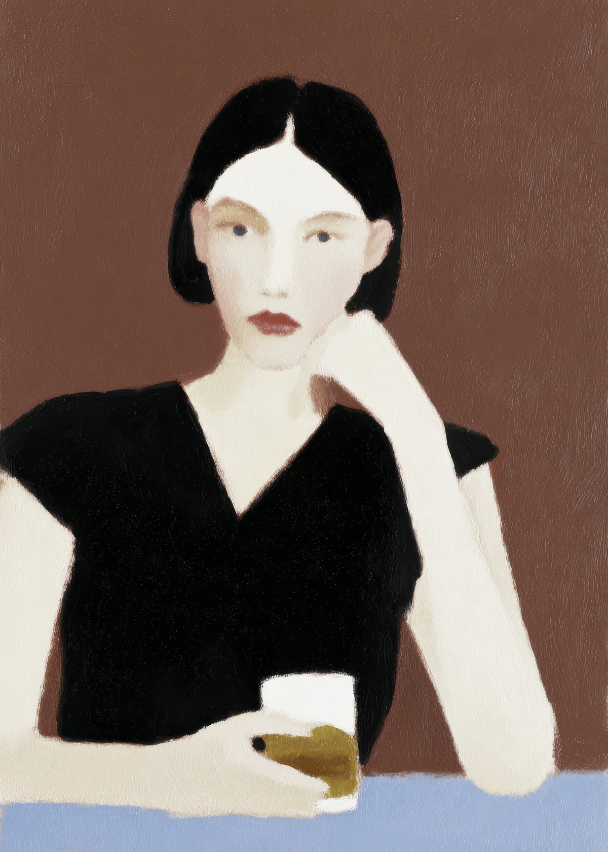 The Pensive Drinker - Unframed art print