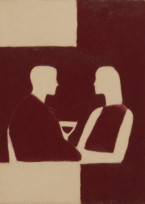 Keuken kunst in silhouet