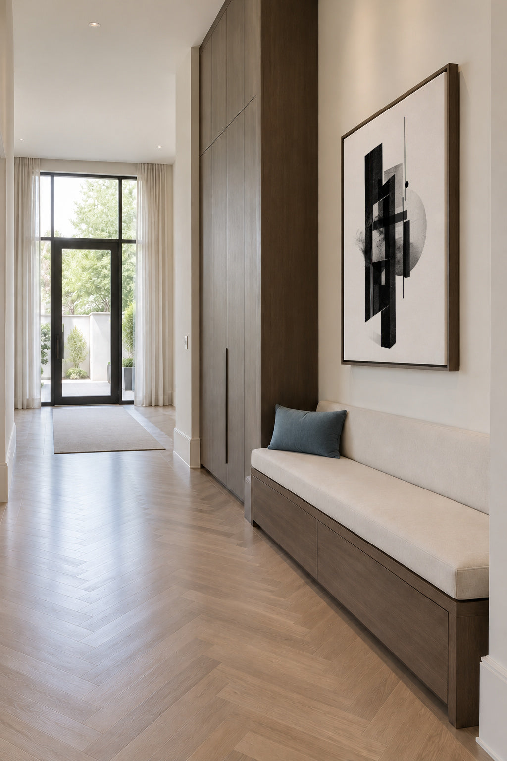 Monolith Structure I - Framed canvas in an interior