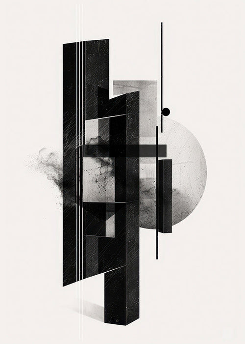 Zwart-wit monoliet geometrie