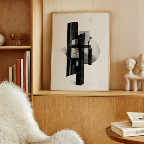 Zwart-wit monoliet geometrie – Product1