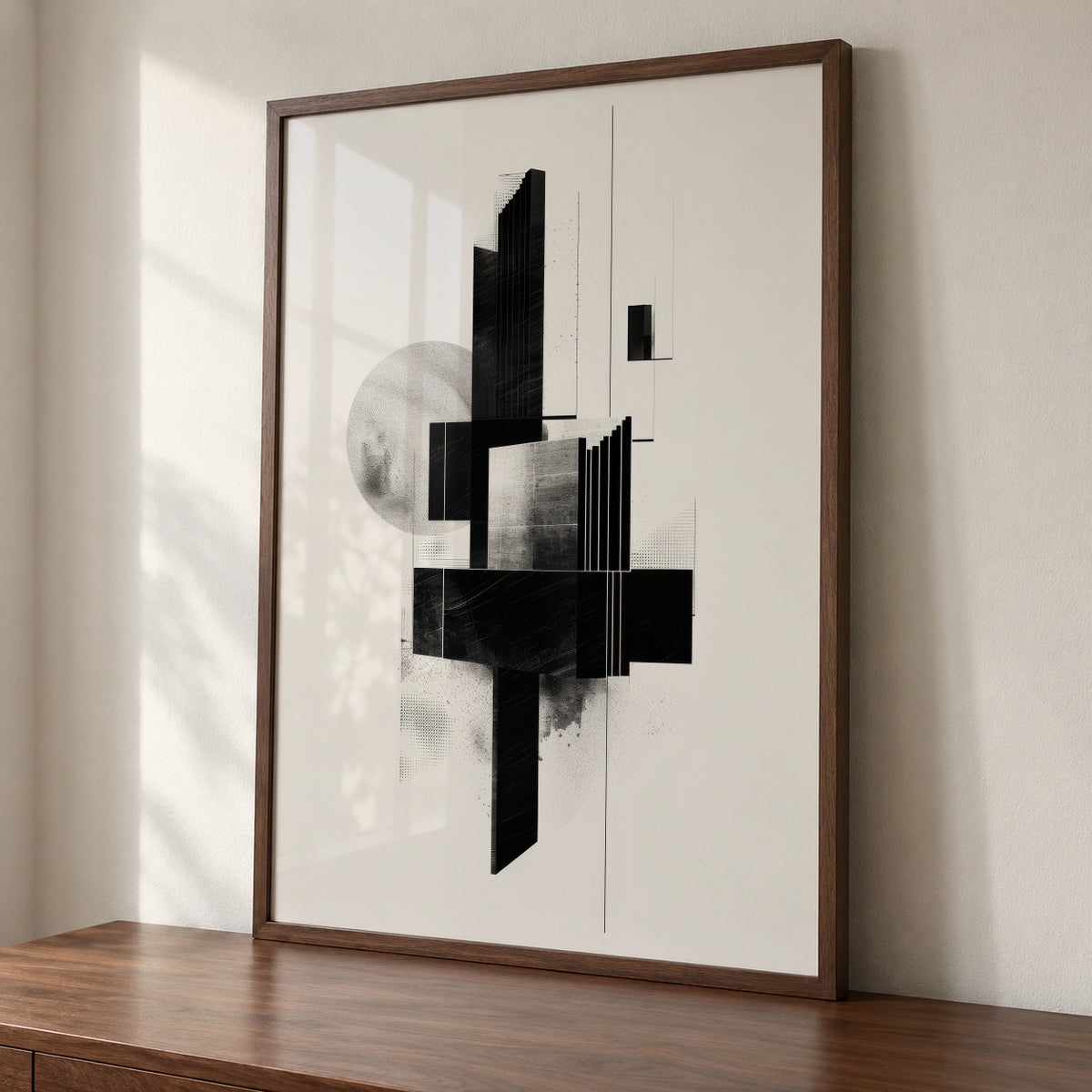 Monolith Structure II - Framed poster detail