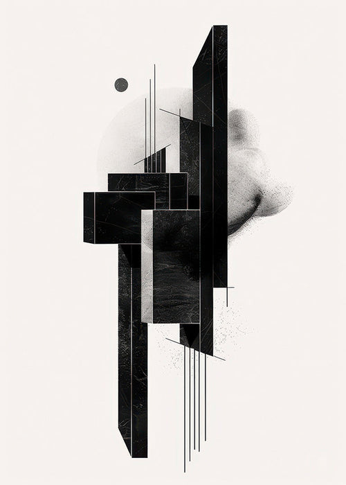 Geometrische poster Monoliet structuur