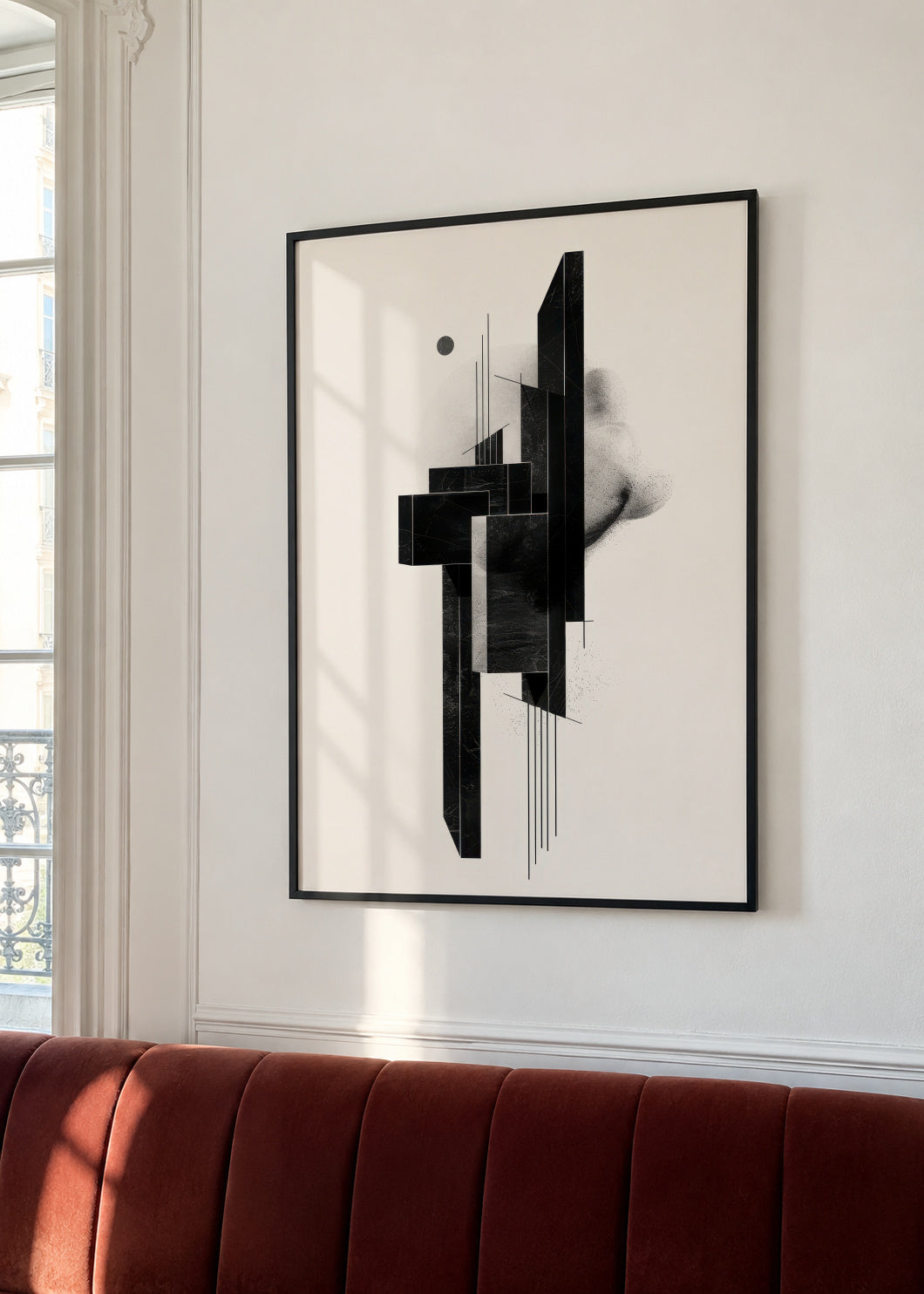 Monolith Structure III - Framed poster in an interior