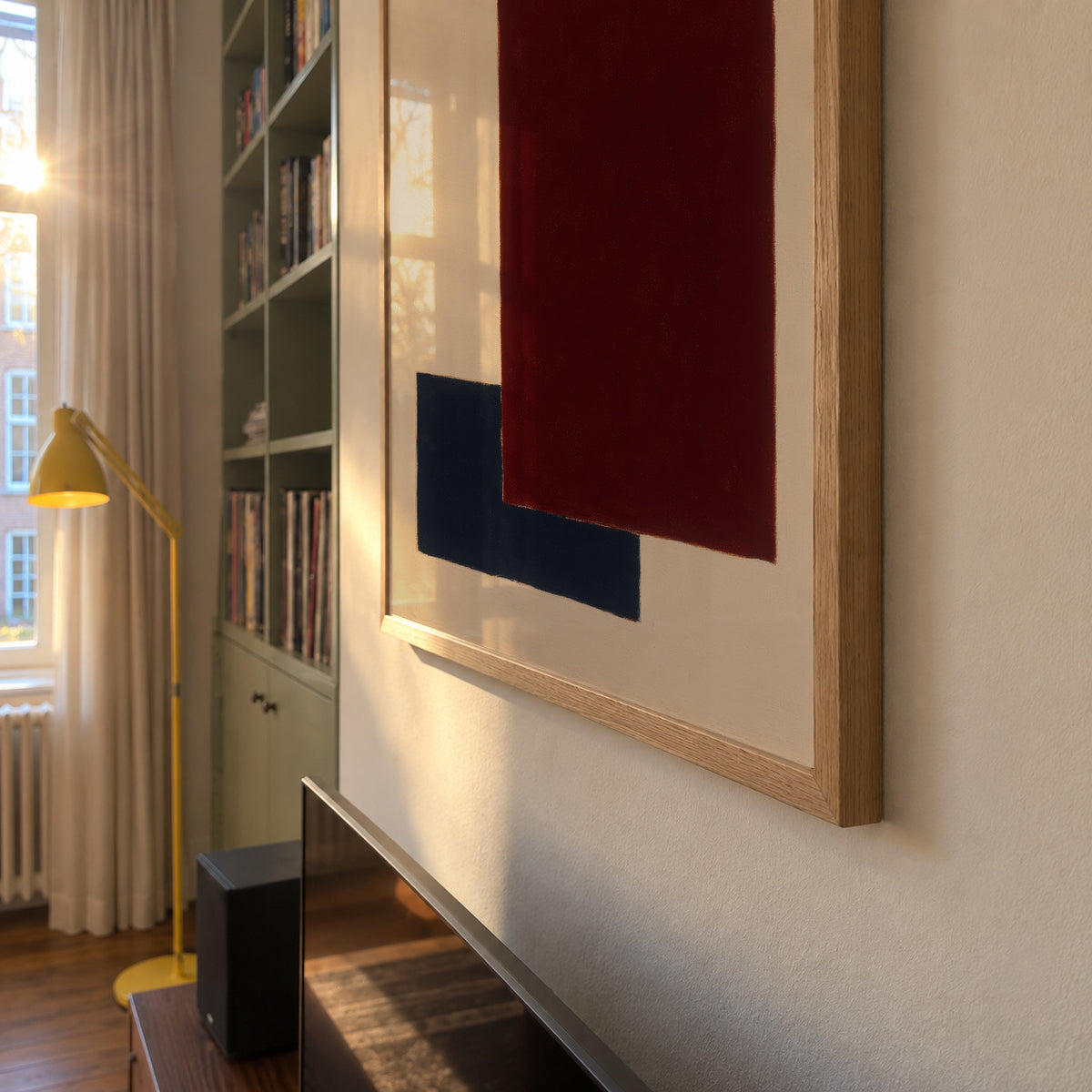 Burgundy Corner II - Framed poster detail