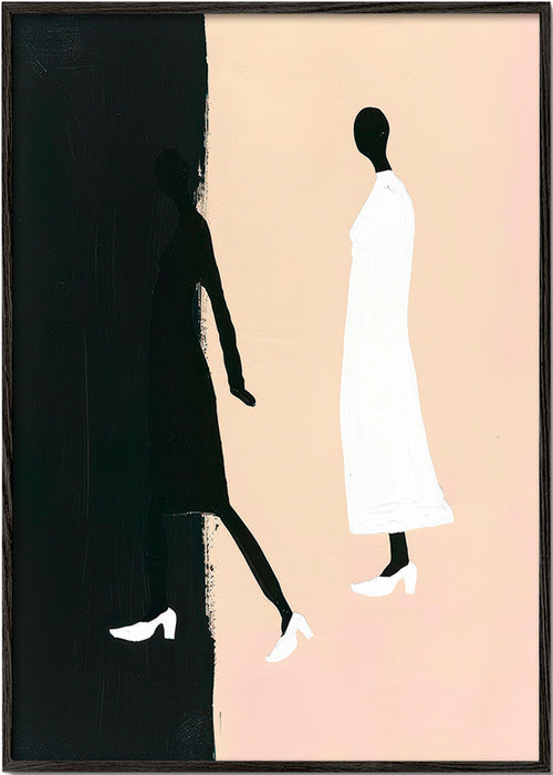 Illustratie van minimalistische silhouetten – Black Frame