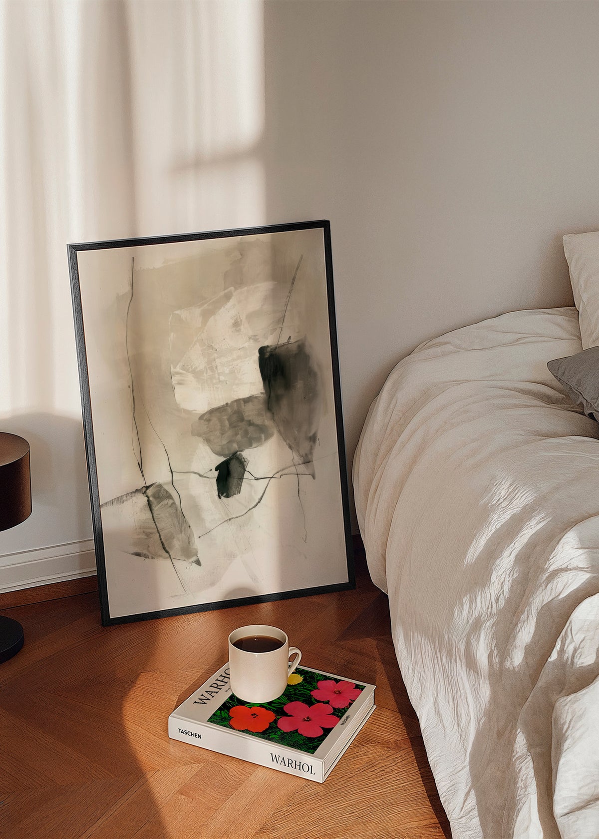 Ink in Repose I - Framed poster in an interior