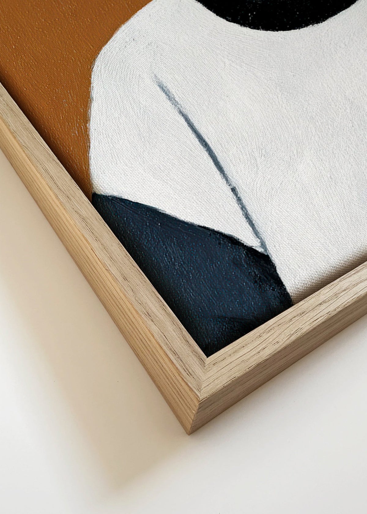 Illustratie portret met kauwgombel – Canvas detail