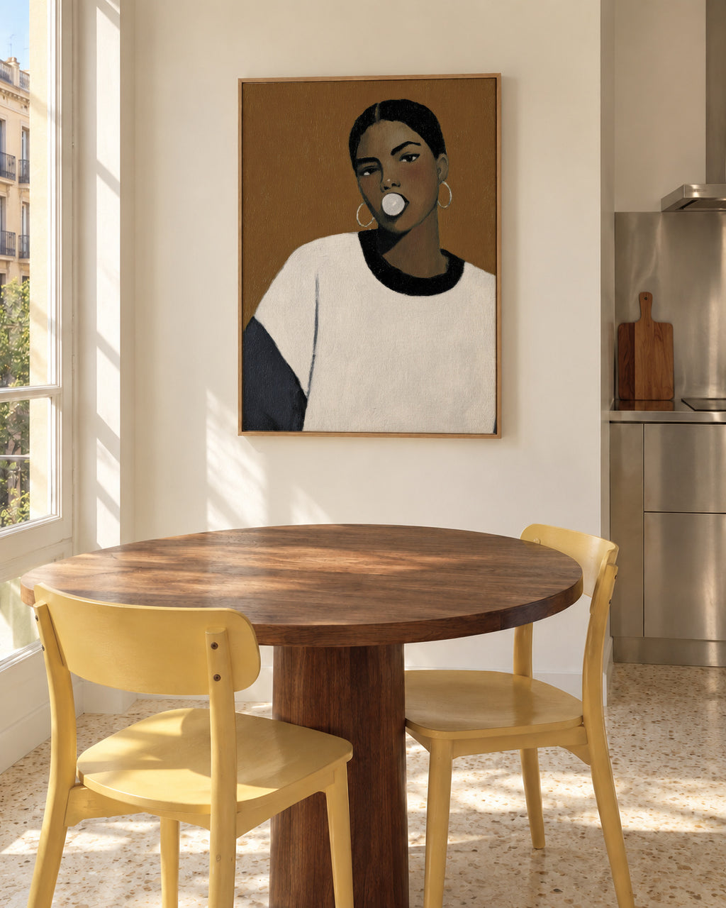 Bold Beauty - Framed canvas in an interior