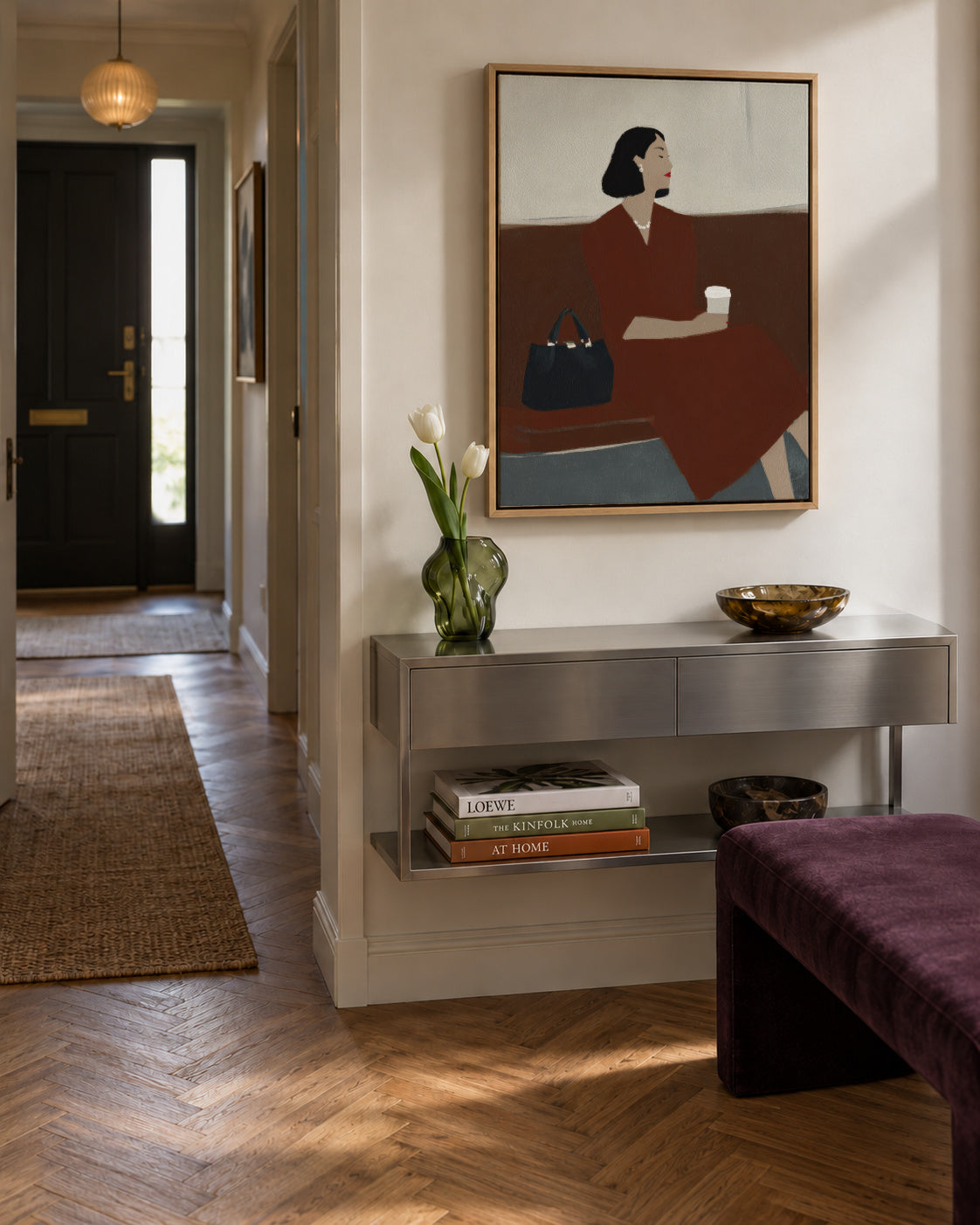 Coffee on the Go - Framed canvas in an interior
