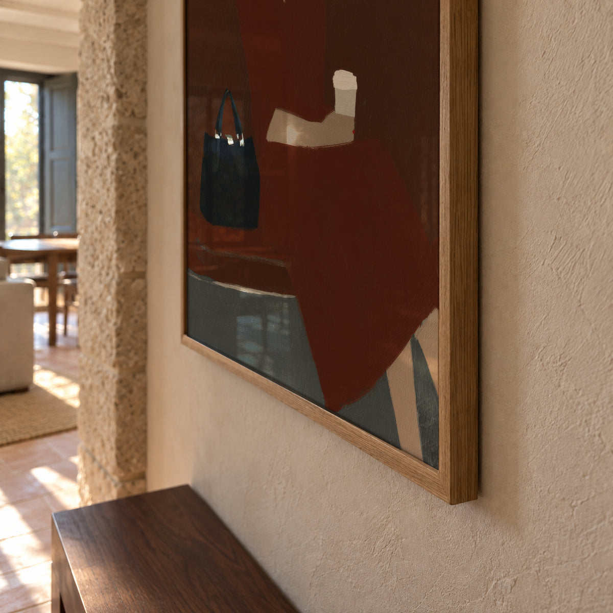 Coffee on the Go - Framed poster detail