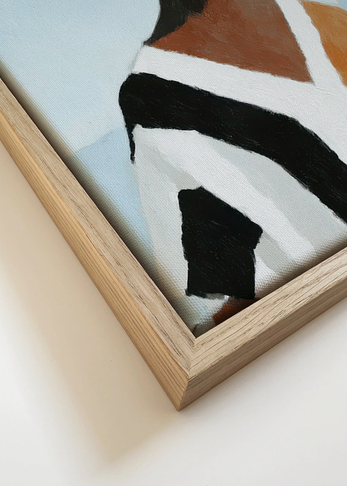 Illustratie van figuur bij zeilboot – Canvas detail