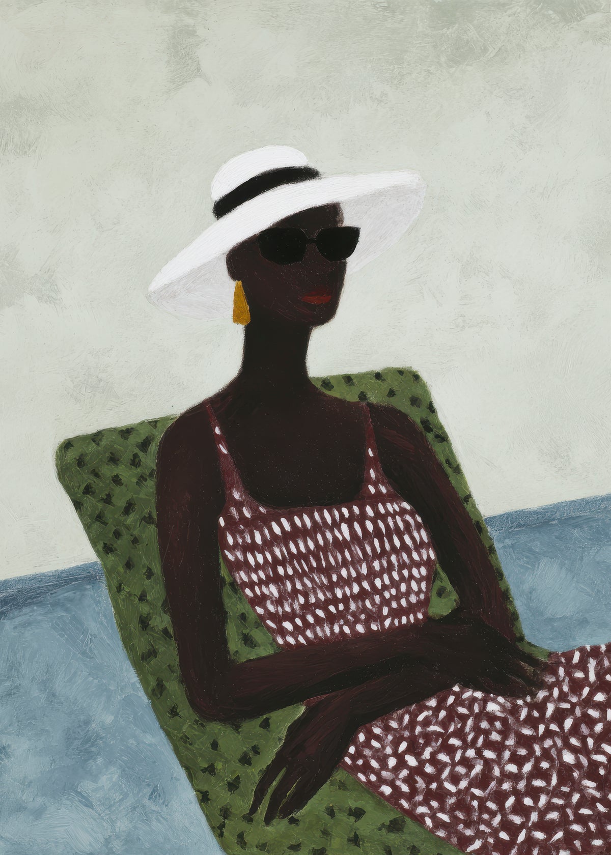 Sunbathing in Pink - Unframed art print