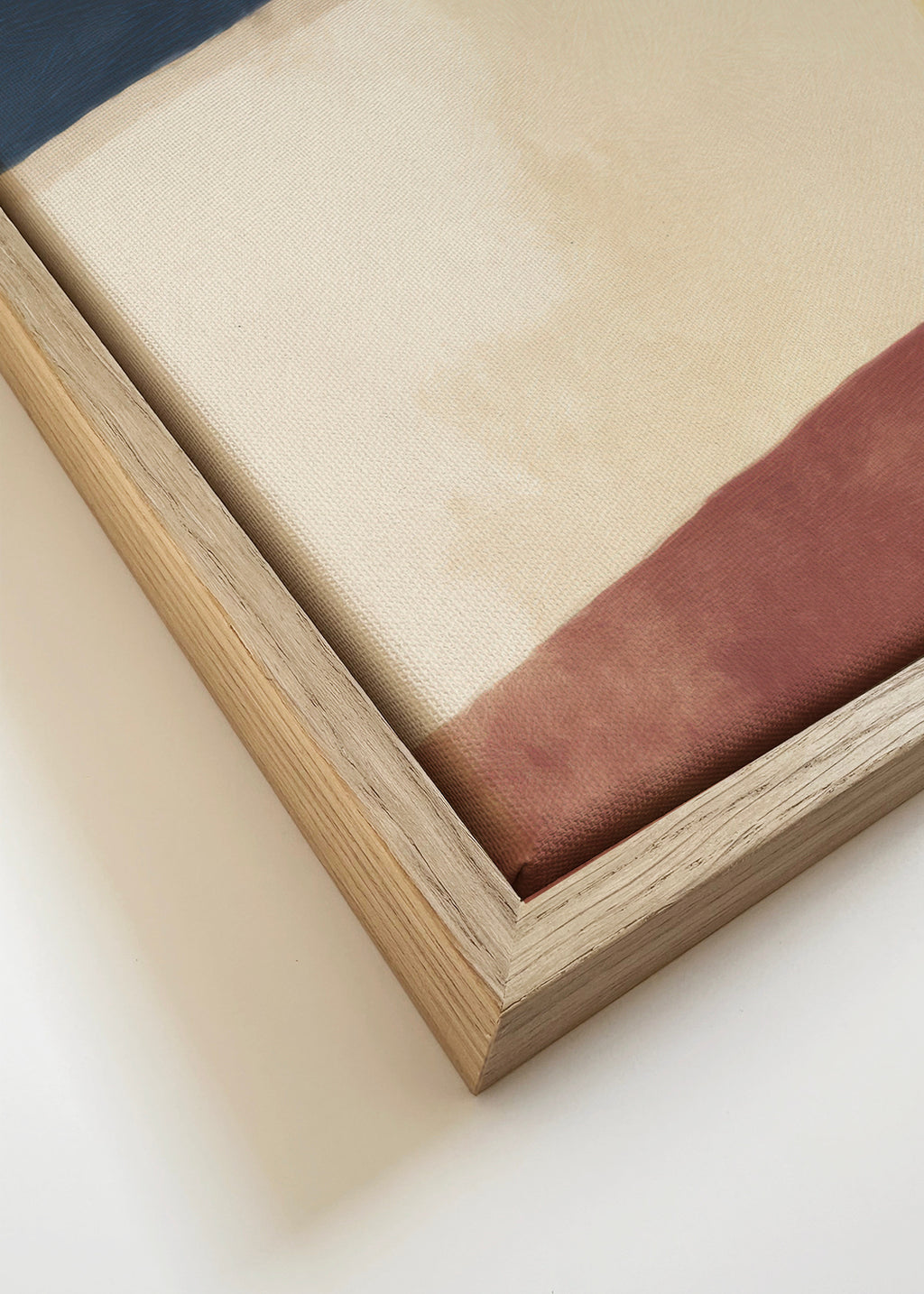 Horizon Figure - Framed canvas detail