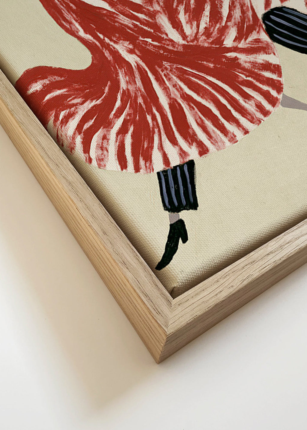 Abstract kunstwerk met dansende figuren