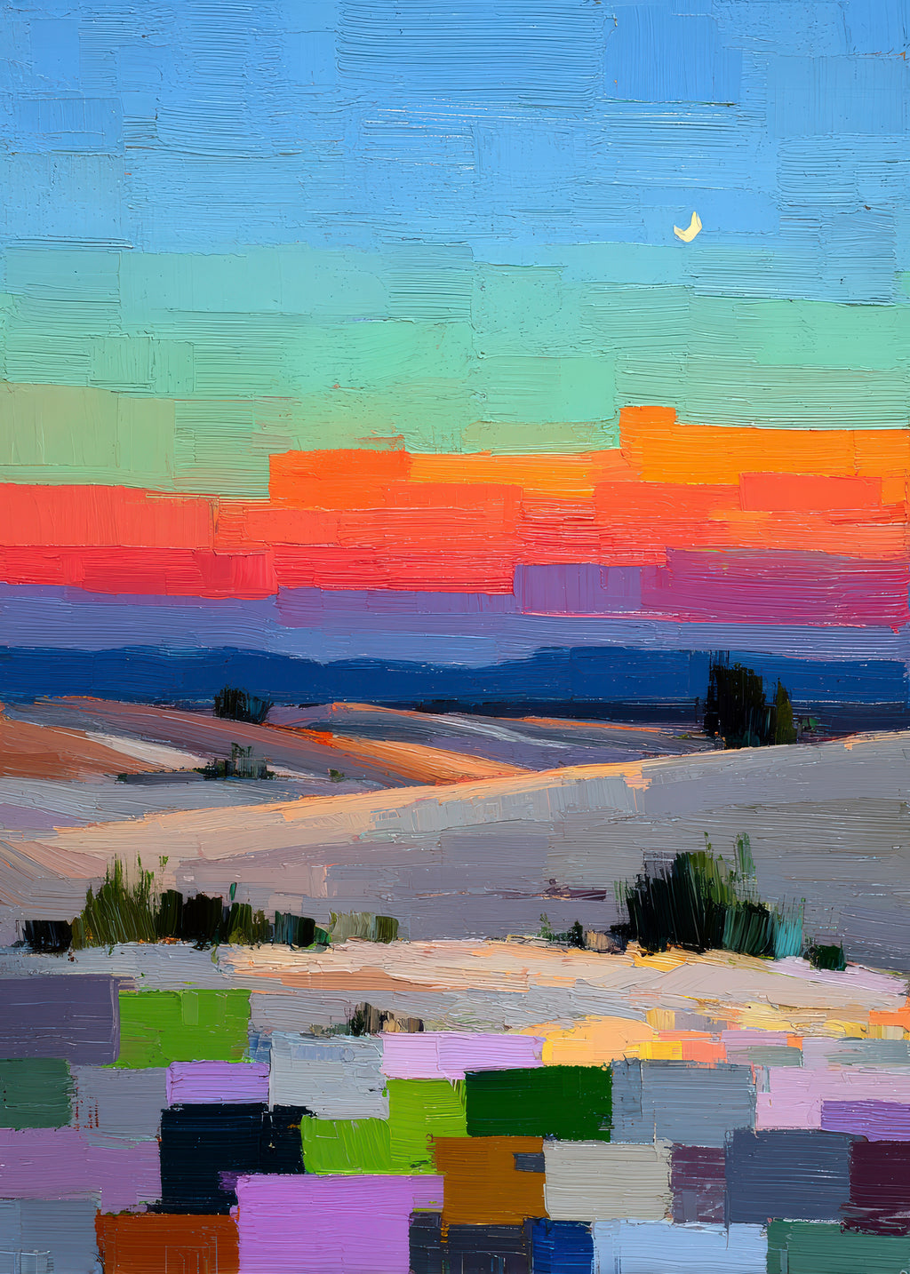 Colorfield Coast - Unframed art print
