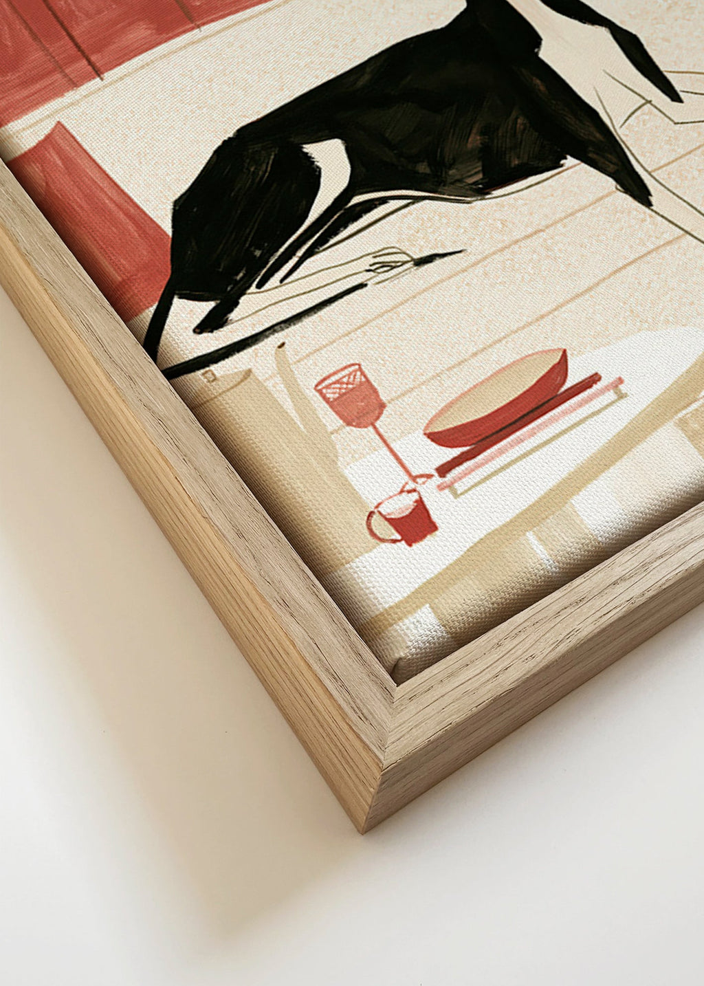 Galgo illustratie op bank