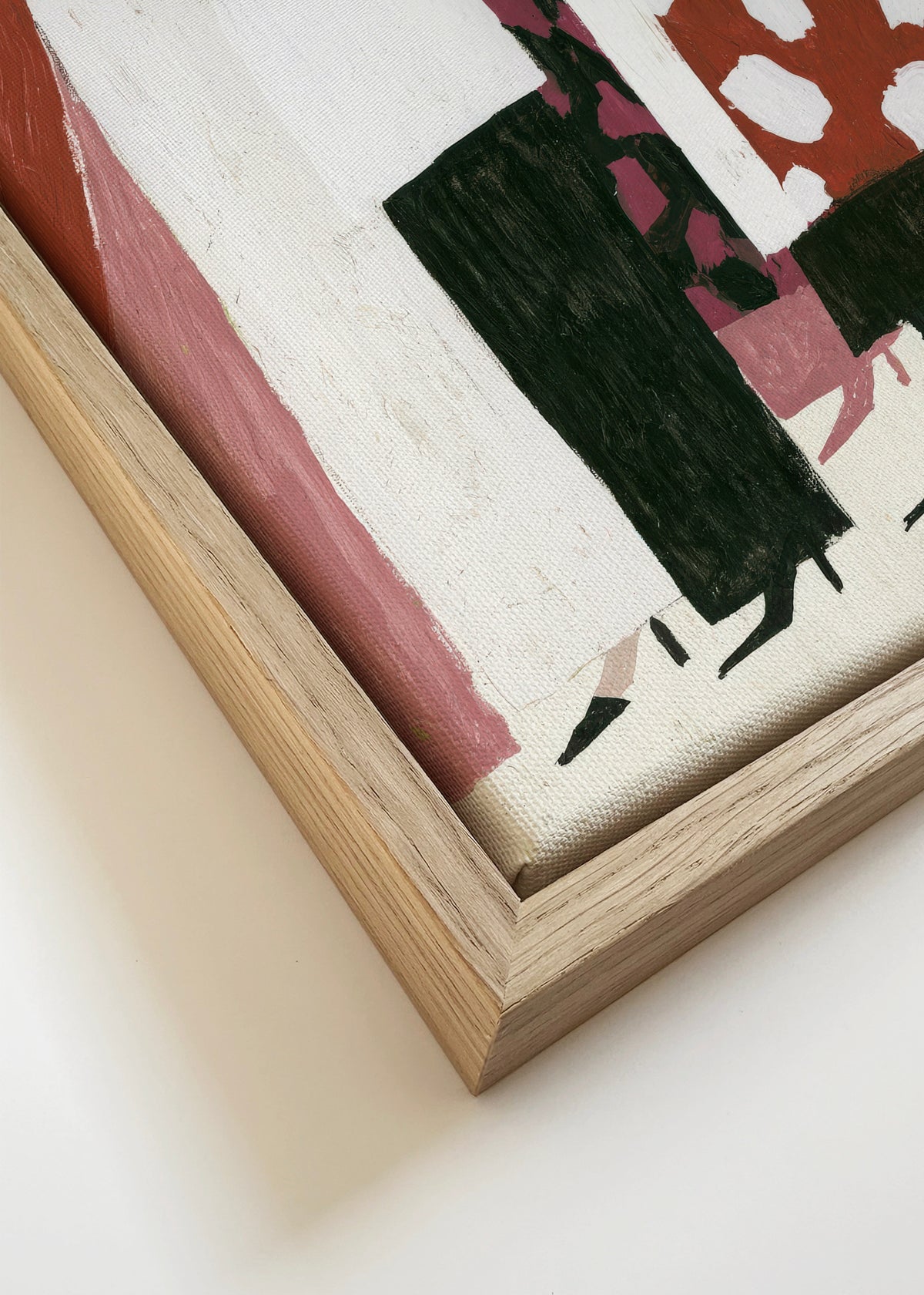 The Fashion Crowd - Framed canvas detail