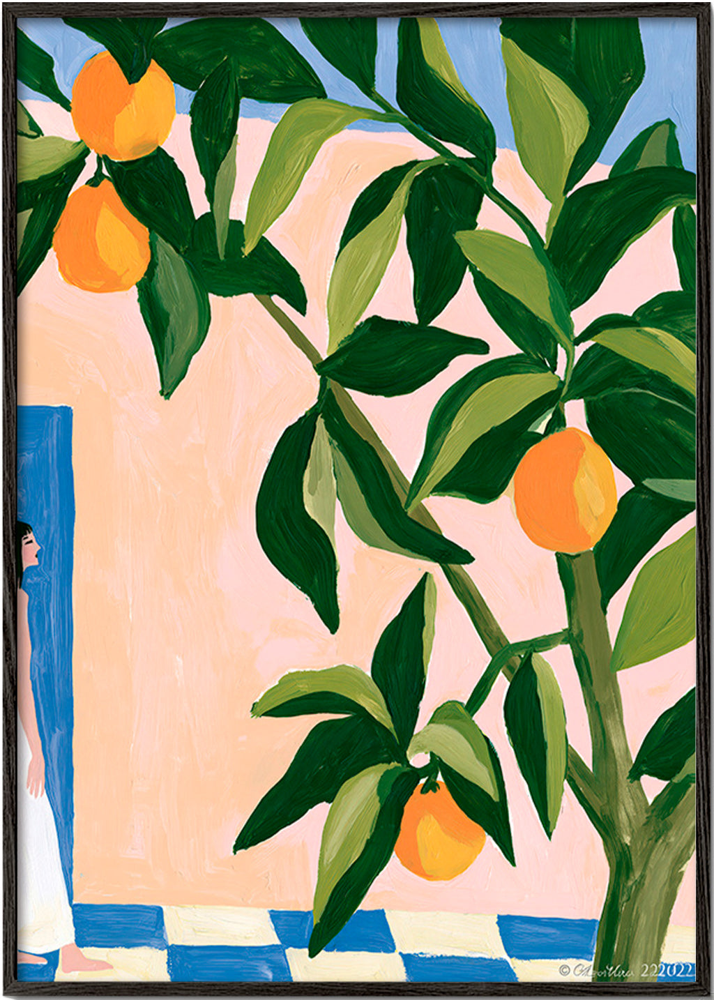 Keuken kunst Amalfi citroenen geschilderd