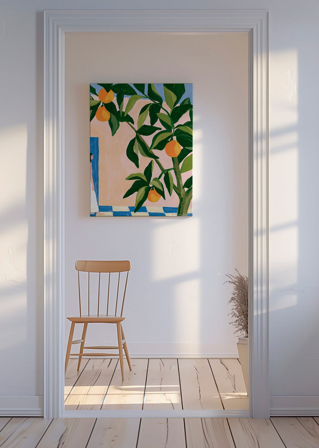 Keuken kunst Amalfi citroenen geschilderd